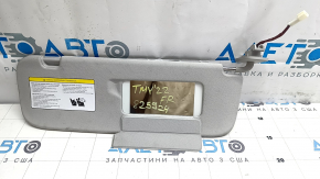 Tesla Model Y 20-25 right visor, gray, no hook, dry cleanable