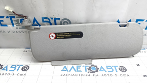 Tesla Model Y 20-25 right visor, gray, no hook, dry cleanable