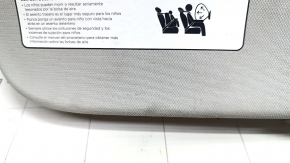 Tesla Model Y 20-25 right visor, gray, no hook, dry cleanable