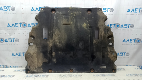 Lincoln MKZ 13-20 2.0 hybrid FWD engine guard is torn, scuffed, and cracked.