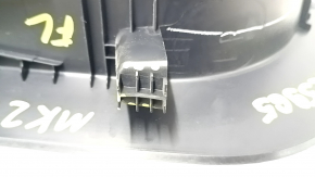 Lincoln MKZ 17-20 front pillar trim, lower left, black, broken mount, worn