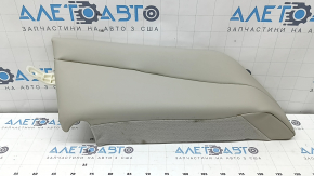 Right rear seat side panel for Honda Accord 18-22, light gray leather, needs cleaning, wrinkled