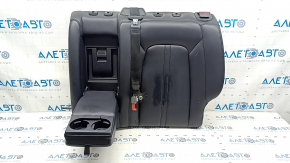 Rear row of seats, upper part, left, Lincoln MKZ 17-20, black leather, with belt and armrest