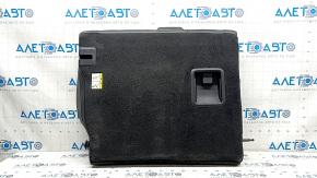 Rear row of seats, upper part, left, Lincoln MKZ 17-20, black leather, with belt and armrest