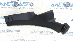 Lincoln MKZ 17-20 lower right rear pillar trim, black, scratches, whitened plastic on the fasteners