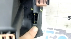 Lincoln MKZ 17-20 lower right rear pillar trim, black, scratches, whitened plastic on the fasteners
