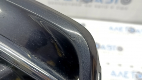 Left bumper grille for a Honda Accord 2018-20 hybrid, under fog lights, gloss black, chrome, sand, scratches, crack in mount