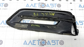 Right bumper grille for Honda Accord 2018-20 hybrid, under fog lights, gloss black, chrome, sand, bumpers