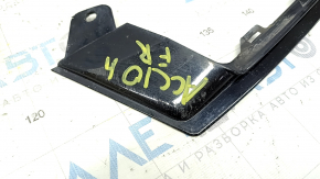 Front bumper molding, lower right, Honda Accord 18-20, under the headlight, gloss black, scratches