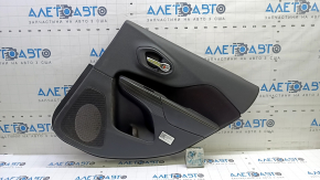 Door trim panel rear right Jeep Cherokee KL 14-18 black with black cloth insert, leather armrest, with handle, butt
