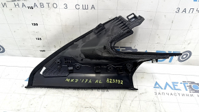 Upper left rear pillar trim for Lincoln MKZ 17-20 black, in front of the window, scratches, broken mount, whitened plastic on the mount
