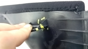 Upper left rear pillar trim for Lincoln MKZ 17-20 black, in front of the window, scratches, broken mount, whitened plastic on the mount