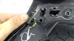 Upper left rear pillar trim for Lincoln MKZ 17-20 black, in front of the window, scratches, broken mount, whitened plastic on the mount