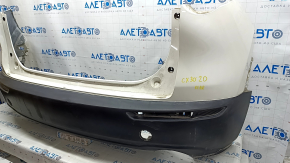 Rear bumper bare Mazda CX-30 20-23 white 25D, scratches, dented