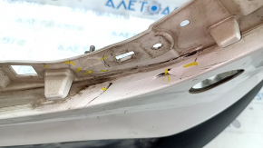 Front bumper, bare, Mazda CX-30 20-23, without parking sensors, white, scratches, cracks, dents