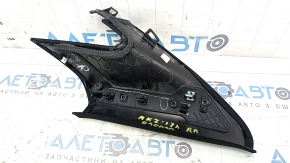 Upper right rear pillar trim for Lincoln MKZ 17-20, black, in front of the window, scratched