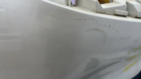 Front bumper, bare, Mazda CX-30 20-23, without parking sensors, white, scratches, cracks, dents