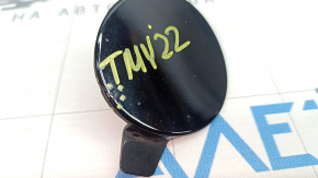 Tesla Model Y 20-25 front bumper tow hook cap, black, sand, scratches, dents