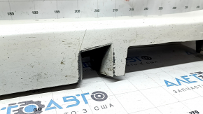 Lincoln MKZ 13-20 right threshold, white, with seals, broken fastening, dented fastening, scuffed