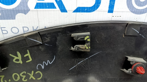 Mazda CX-30 2023 front right fender arch trim, scratches, broken fastener