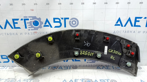 Rear left fender arch trim for Mazda CX-30 20-23, broken fastener, scratches