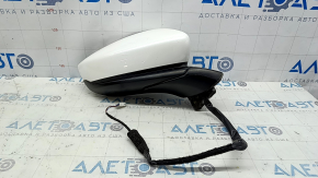 Right side mirror assembly for Mazda CX-30 20-23, 3-pin, heated, white, scratches