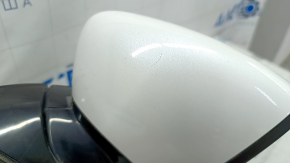 Right side mirror assembly for Mazda CX-30 20-23, 3-pin, heated, white, scratches