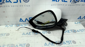 Left side mirror assembly Mazda CX-30 20-23, 3 pins, heated, white, broken, scratched