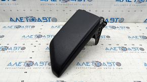 Armrest for VW Jetta 19-21, black leather, black stitching, scratches
