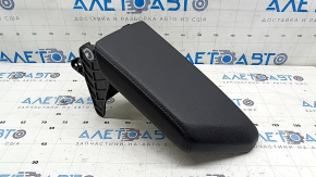 Armrest for VW Jetta 19-21, black leather, black stitching, scratches