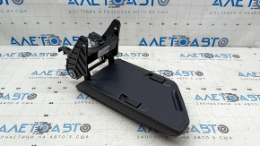 Armrest for VW Jetta 19-21, black leather, black stitching, scratches