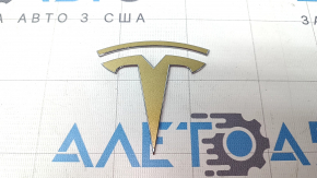 Tesla Model Y 20-25 T-Shirt Emblem, Gold, Minor Scratch