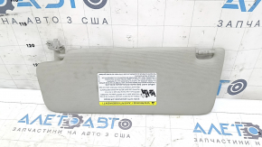 Right sun visor for VW Jetta 19-24, gray, with backlight, no hook, broken mount, needs cleaning