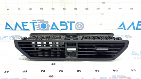 VW Jetta 19-24 black, chrome front panel air vent deflector center