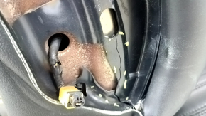 Lincoln MKZ 17-20 passenger seat without airbag, electric, heated, ventilated, black leather, cracks in the frame, dents, needs cleaning
