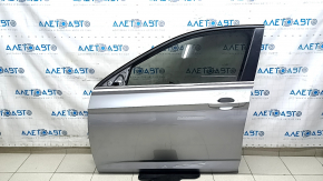 Front left door assembly for VW Jetta 19-24, silver LB7S, bumpers