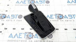 Automatic transmission knob with shifter cover for VW Jetta 19-21, black leather, scratches