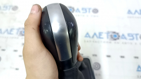 Automatic transmission knob with shifter cover for VW Jetta 19-21, black leather, scratches