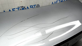 VW Jetta 19-24 trunk lid, silver, LB7S, scratches