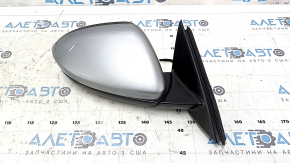 Right side mirror VW Jetta 19-23, 3 pins, silver, scratches