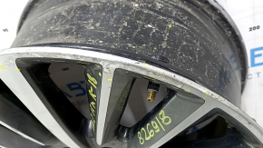 R18x8J Lincoln MKZ 17-20 wheel rim, curb, corrosion, missing fragment, in need of repair