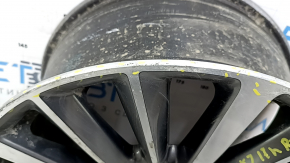 R18x8J Lincoln MKZ 17-20 wheel rim, curb, corrosion, missing fragment, in need of repair