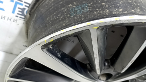 R18x8J Lincoln MKZ 17-20 wheel rim, curb, corrosion, missing fragment, in need of repair