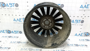 R18x8J Lincoln MKZ 17-20 wheel rim, curb, corrosion, missing fragment, in need of repair