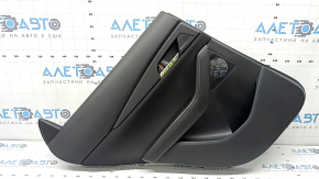 Mazda CX-30 2023 black rear left door panel, black cloth insert, black leather armrest with handle