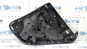 Mazda CX-30 2023 black rear left door panel, black cloth insert, black leather armrest with handle