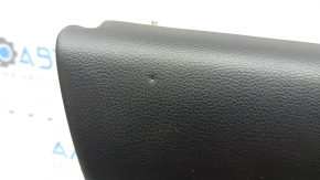 Mazda CX-30 2020 black front left door panel, black cloth insert, black leather armrest with handle, butt, worn