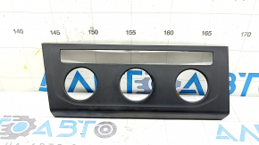 VW Jetta 19-24 black front heater control panel trim, scratched