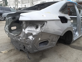Rear right quarter wing for a 19-24 VW Jetta, silver, with bumpers