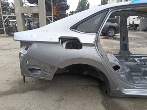 Rear right quarter wing for a 19-24 VW Jetta, silver, with bumpers